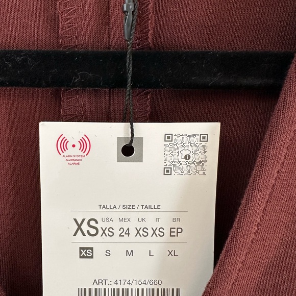 Zara Brown Long Sleeve Dress, NWT - Picture 6 of 6